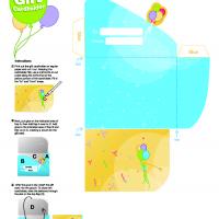 Blue Gift Card Holder