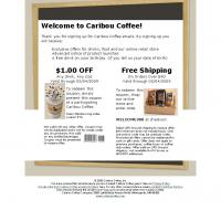 Caribou Coffee $1 Off