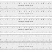 free printable cm inch ruler