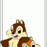 Chip and Dale Disney Bookmark