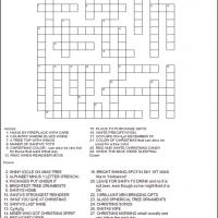 Easy Printable Crossword Puzzles on Printable Christmas Crossword Puzzles