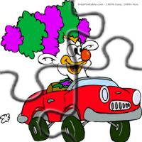 Clown In A Car