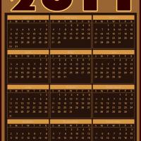 Coffee Brown 2011 Calendar