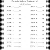 Convert Inches to Centimeters