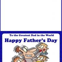 Daddy with Kids Card