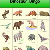 dinosaur bingo printable free