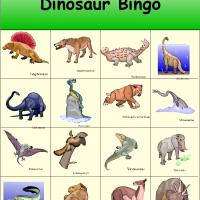 dinosaur bingo free printable