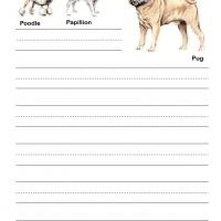 Dogs Kids Writing Paper