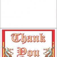 Dragons Thank You Card