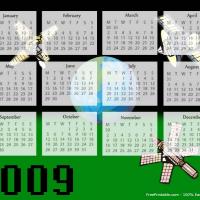 Earth Themed 2009 Calendar