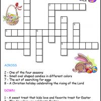 easy easter crossword