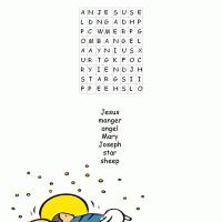 Easy Christmas Word Search