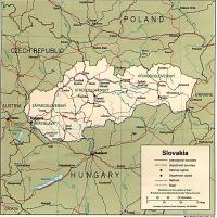 Europe- Slovakia Political Map