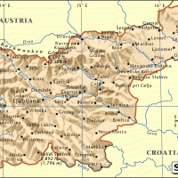 Europe- Slovenia General Reference Map