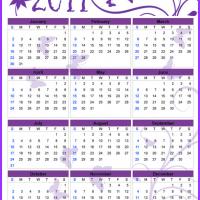 Flowers and Butterflies 2011 Calendar