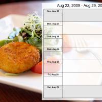 Food Themed Weekly Planner Aug 23 to Aug 29 2009