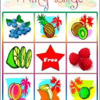 Fruity Bingo Card 4