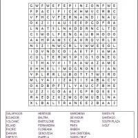Galapagos Word Search