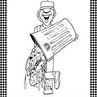 garbage man coloring pages for kids - photo #26