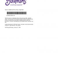 Gordmans 20% Off on Any Single Item Purchase