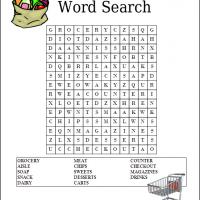 Grocery Word Search