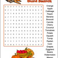 Free Printable Crossword Puzzles on Printable Harvest Fruit   Vegetables Word Search   Freeprintable Com