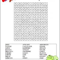 Printable Crossword Puzzles  Kids on Printable Healthy Food Word Search   Freeprintable Com