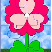 Heart Flower Jigsaw Puzzle