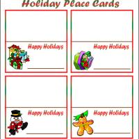 Holiday Place Cards