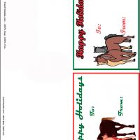 Horses Holiday Gift Cards