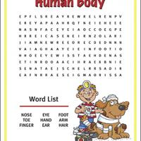 Human Body Word Search