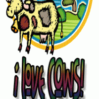 I Love Cows Bookmark