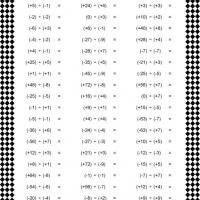 Integer Division Worksheet