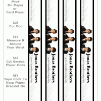 Jonas Brothers Paper Bracelet