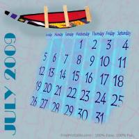 July 2009 Crafts Project Calendar