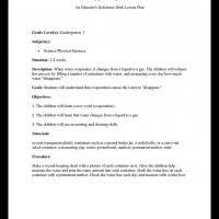 Kindergarten &amp; Grade 1 Science: Disappearing Water