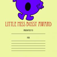 Little Miss Bossy Award