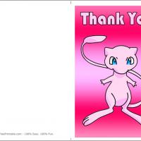 Mew Thank You Card