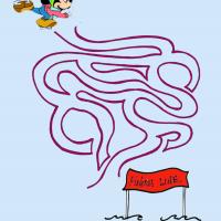 Mickey Racing To The Finish Line