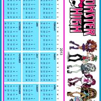 Monster High 2013 Calendar