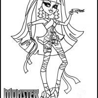 Monster High Coloring Sheets on Printable Monster High Cleo De Nile Coloring Sheet   Freeprintable Com