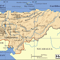 North America- Honduras General Reference Map