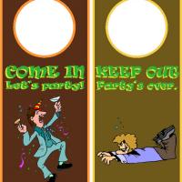 Party Doorknob Hanger