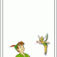 Peter Pan and Tinker Bell Bookmark