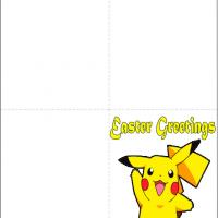 Pikachu Easter Card