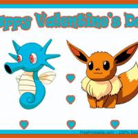 Pokemons Horsea And Eeevee Postcards