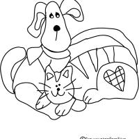 Kittens And Puppies Coloring Pages