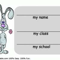 Rabbit Name Tags