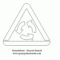 Recycle or Roundabout Sign