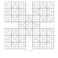Free Printable Samurai Sudoku on Samurai Sudoku Puzzle 3 Samurai Sudoku Puzzle 2 Samurai Sudoku